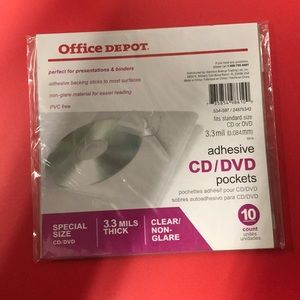 Office Depot CD/DVD Pockets